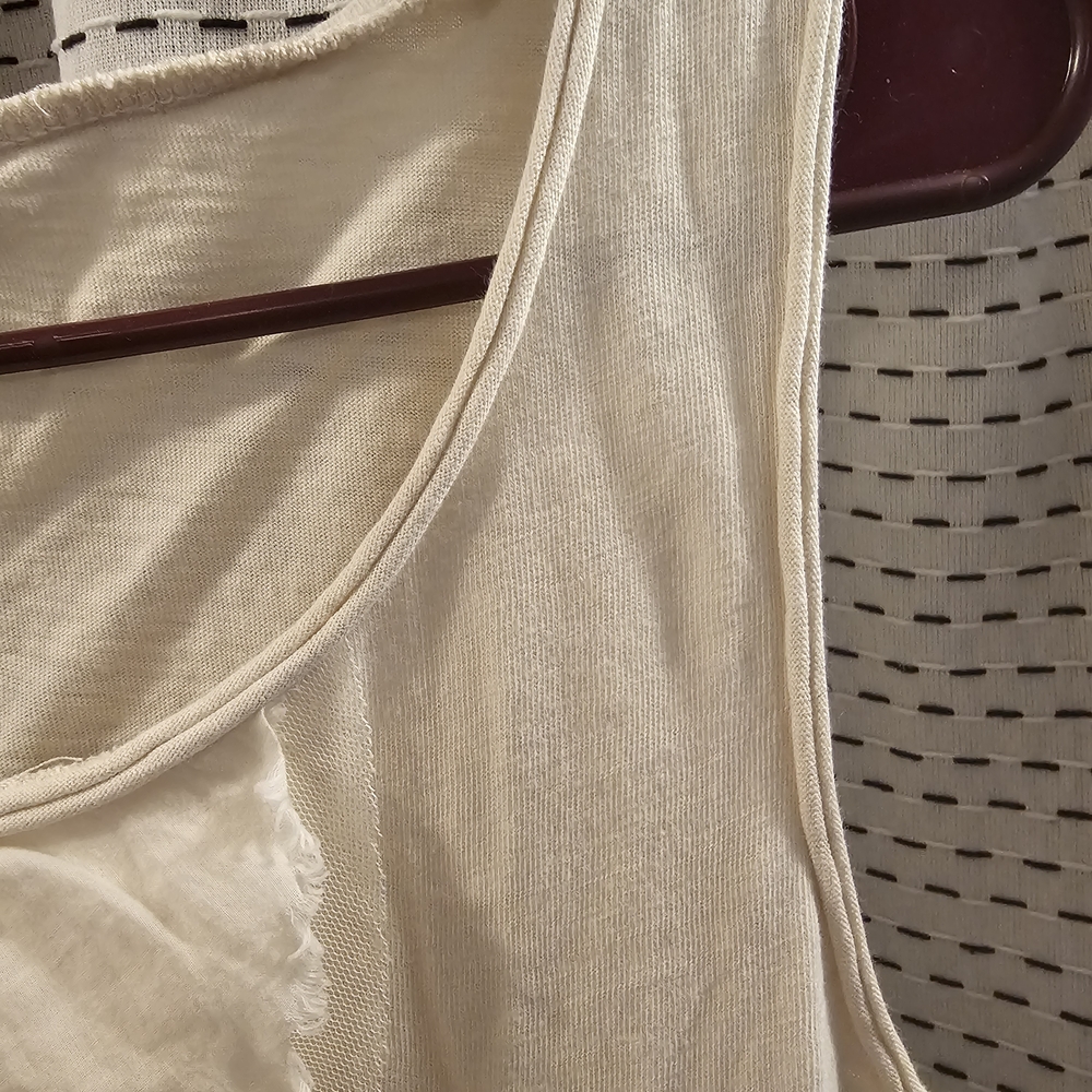 J. Crew Cream Ruffle Tank Top - Picture 6 of 7